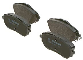 Bosch BP1671 - Pastiglie Freni Auto, Delantero - Calidad Bosch - Reducción de Ruido y Polvo - Certificación ECE-R90 - Sin Cobre - 1 Juego de 4 Pastillas - Con Accesorios