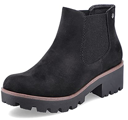 Rieker Dam Chelsea Boots 99284, dam ankelstövlar, Svart 00, 36 EU