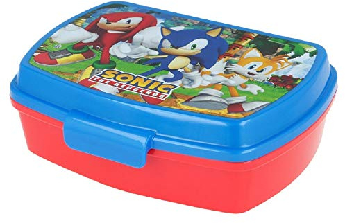 ALMACENESADAN 0538; Sandwichera rectangular multicolor Sonic; producto de plástico, reutilizable; Dimensiones Interiores 16,5x11,5x5,5 cm; libre BPA