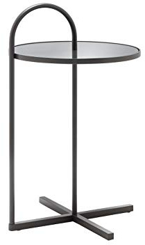 Rolf Benz Beistelltisch 40 cm Ø Gestell Marrone Metallic