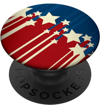Retro USA American Flag Patriotic Cool US Citizenship Gifts PopSockets mit austauschbarem PopGrip