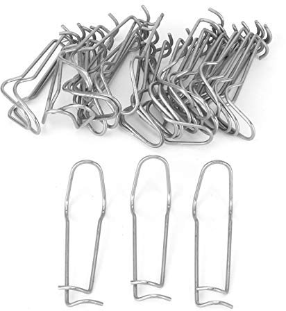 Clip Wire Supporto per piante Clip a molla 30Pcs Supporto per piante Clip a molla Morsetto di fissaggio in acciaio inossidabile per serra da giardino(Φ11mm)