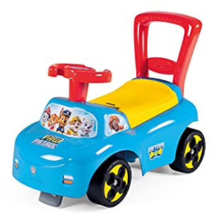 Smoby - Rutscherfahrzeug Paw Patrol - Kinderfahrzeug mit Staufach und Kippschutz, für drinnen und draußen, Paw Patrol Design, für Kinder ab 10 Monaten, 720531, Blau, Gelb, Rot