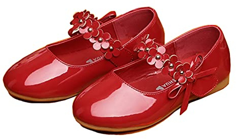 Ragazze Mary Jane Scarpe Principessa Scarpe Ragazza Ballerina Battesimo Decorazione Floreale Comunione Cerimonia Nozze Scarpe