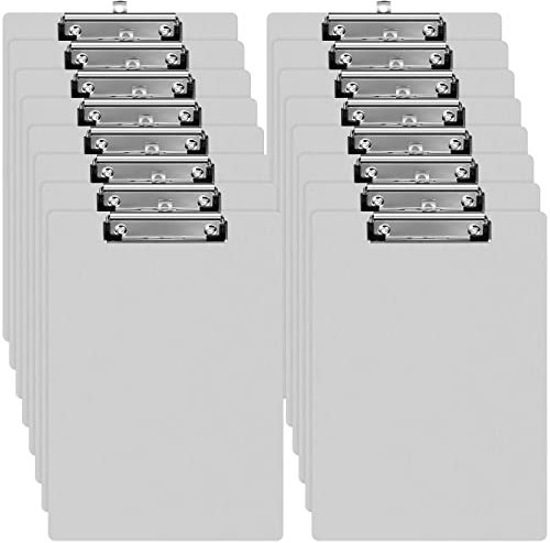 Epakh Klemmbrett, Metall, Klemmbrett, Aluminium, niedriges Profil, Standard-A4, Briefgröße, Metall-Klemmbrett, Größe 31,8 x 22,9 cm, 16 Stück