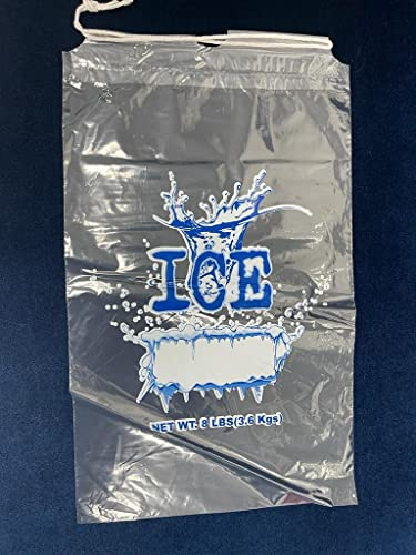 Ice bags 8 lbs - 500 count