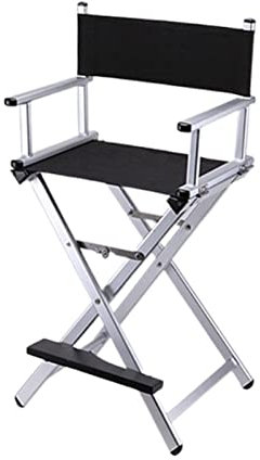 Klappbarer Stuhl mit hohem Aluminiumrahmen, Make-up-Künstler-Regiestuhl, Faltbare Outdoor-Möbel, leicht, tragbar, klappbarer Regisseur-Make-up-Stuhl Good