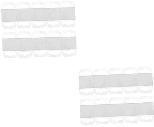 Cabilock 400 Stk Transparenter Haken Display-tags Speichern Selbstklebende Aufhänger Mit Transparenten Laschen Durchsichtige Klebelaschen J Haken Etikett Das Haustier Hängendes Stück Falten