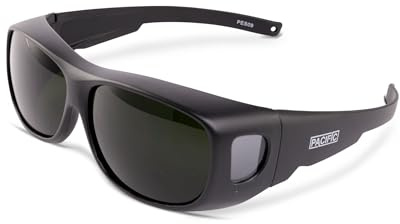 PACIFIC PPE Lunettes de sécurité, lunettes de soudage, lentille de soudage enveloppante, anti-rayures, antidérapante, conforme aux normes ANSI/ISEA et MCEPS