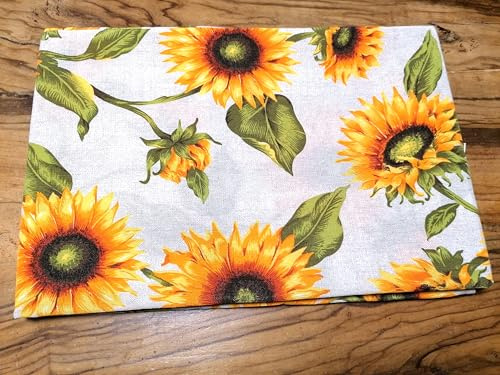 Pago Poco Tovaglia Rettangolare Fantasia GIRASOLI...100% Cotone..Misure:140x180-140x240...Miglior PREZZO!!!!! (140X240)