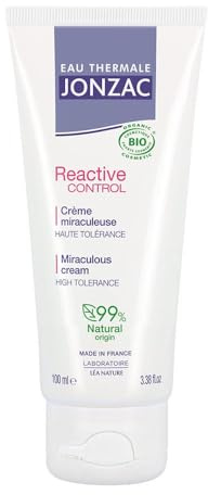 Eau Thermale Jonzac | Crème Miraculeuse - Reactive Control | Apaise – Hydrate| Haute tolérance | Limite les risques de réactions cutanées | 99% d’origine naturelle | 100 ml