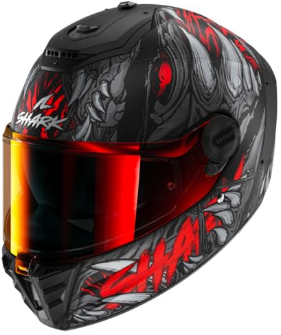 SHARK, Integraler Motorradhelm SPARTAN RS SHAYTAN Mat Black Red Anthracite, L