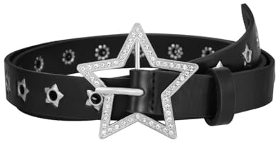MILAKOO Punk Leder Taille Gürtel für Frauen Vintage Zubehör für Hippie Skateboarding Enthusiasten