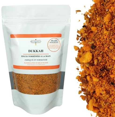 Épices Dukkah (200g) - Fabriqué à la main en Normandie - Assemblage d'Exception - Sans additif, Sans Colorant, Sans Conservateur, non irradié