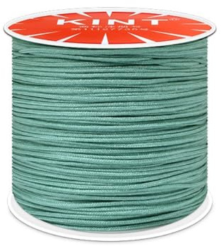 Filo di nylon 0,8 mm, filo per macramè, corda di nylon per perline, nastro di corda macramè per braccialetti intrecciati, creazione di gioielli, collane, macramè, confezione regalo, verde
