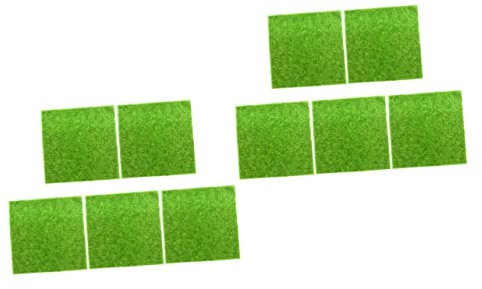OFFSCH 2sets Mini Garten Decor Kunststoff Künstliche Moos Rasen Für Home 5 Stücke * 2