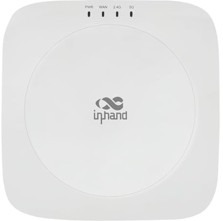 InHand Networks EAP600 Enterprise Access Point AX3000, Wi-Fi 6,1 Gigabit Port, Support PoE 802.3af,MU-MIMO,Cloud Managed,Cover 120 Square Meters