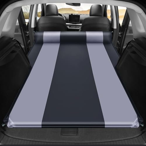 FGAITH Auto Luftmatratze für Audi Q7 5 Seats 2016-2023, Auto Luftmatratzen Kofferraum Matratze Aufblasbare Auto Matratze Autobett Luftbett für Outdoor Camping Reisen,A-Gray