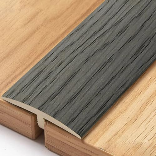 VQWQV Listones De Transición Al Suelo Tira De Tapicería T Cobertura De Huecos Tira Divisoria para Puertas Y Pisos para Unir Espacios En El Piso, Alfombras Y Baldosas(Dark Gray)