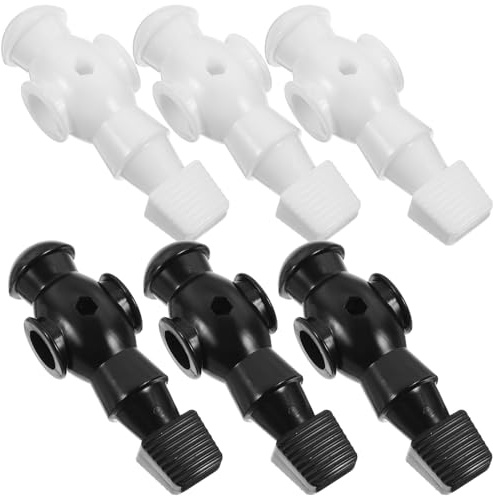 CLISPEED Figure Da Calcio Balilla in Plastica Resistenti, Set 26 Pezzi (nero e Bianco), Accessori Per Gioco Calcio Da Tavolo, Ricambi Per Sala Giochi e Biliardino