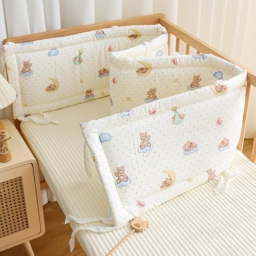 PTKG Spannbettlaken Beistellbett,Bett Rausfallschutz,Rausfallschutz Bett,Rausfallschutz Boxspringbett,Gitterbett Schutz Umrandung,Fallschutz Bett,Randschutz Babybett,E4,100cm