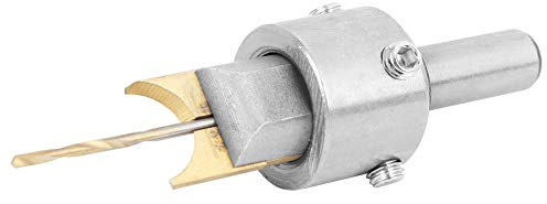 Walfront Juego de Brocas para Hacer Cuentas de Madera de 18 Piezas, Kit de Fresas de Cuentas de Madera de Acero de Aleación para Fabricación de Joyas, Adecuado para ébano y Palisandro