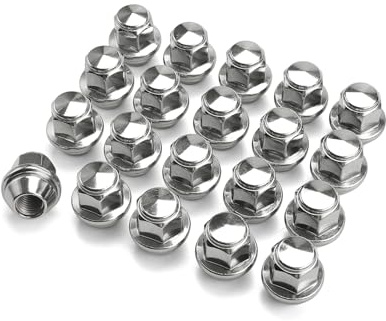Erato 20pcs Radmuttern M12 x 1,5 für Fusion Focus Escape Fiesta EcoSport | für Ford Limousinen, Legierungsstahl Geschlossen Kegelsitz Austausch der Radmuttern an Vorder- und Hinterachse