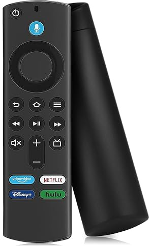 Replacement Voice Remote (3rd Gen) Fit for All Fire-Series Smart TVs Cube/4K Max/4K/Stick/Stick Lite, Smart TV, Compatible Hisense, TCL, Insignia-Toshiba-Pioneer-Smart TV, Not for Roku/Sumsung