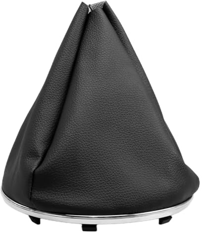 EVRBUL Gear Stick Shift Boot Dust Cover Lever Knob Dust Cover Compatible with Fiat 500C 2007-2015 Gear Shift Knob Boot Replace#: 50293173 50295325 55344016 50295075