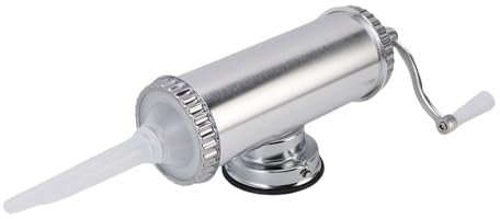 OEBUAFI Insaccatrice Manuale in Acciaio Inox con Design Compatto e Antiruggine, per Uso Domestico e commerciale. (L)
