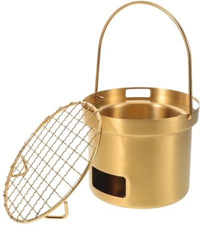Portable Stainless Steel Mini Barbecue Grill for Outdoor Camping & Picnics - Charcoal BBQ for Garden Tabletop and Outdoor Cooking