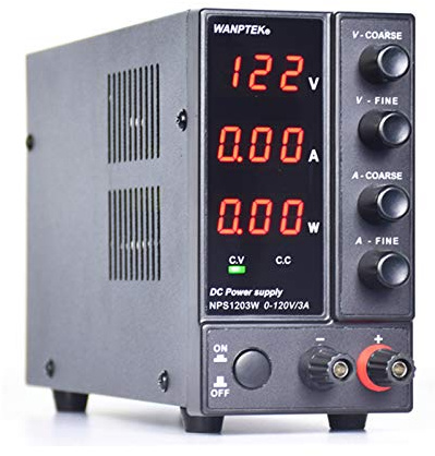 Fuente de alimentación de laboratorio CC regulable para laboratorio, CA 220 V, 50 Hz, fuente de alimentación de laboratorio con ventilador inteligente y pantalla, para instituciones de investigación