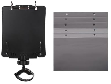 Notenhalter für Posaune Tragbar und Ergonomisch | Trompeten Notenhalter mit Notenmappe für Paraden, Stadien, Outdoor-Auftritte, Proben, Bühnen, Studenten, Musiker und