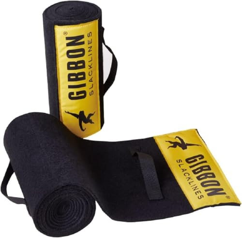 Gibbon Slacklines Tree Wear XL, Baumschutz, Schwarz Länge: 200 cm, Breite: 25 cm, Schutz für Band und Baum