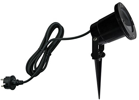 Trango 1-flg. IP65 Gartenstrahler 3078 Außenleuchte aus Alu-Druckguß mit je 1x GU10 Fassung für LED Leuchtmittel & 2m Zuleitungskabel Teichlampe, Gartenleuchte, Außenlampe ohne Leuchtmittel