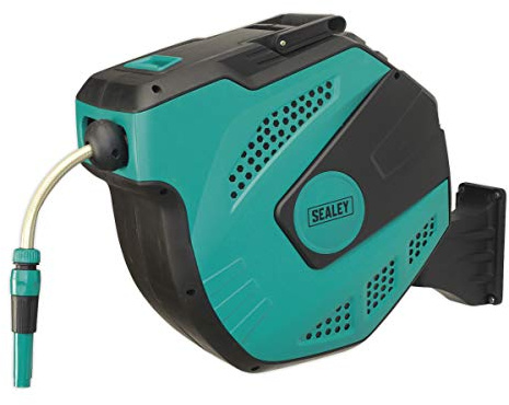 Sealey Rwh20 Auto Rewind Control Garden Hose Reel 20Mtr