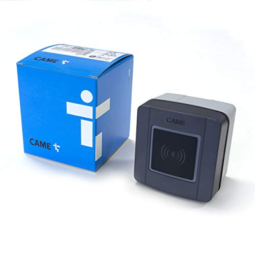 CAME Externer Bluetooth-Schalter zur Wandmontage für 15 Benutzer, blaue Hintergrundbeleuchtung, 12/24 V, zur Verwendung mit der AutomationBT APP oder bei Annäherung