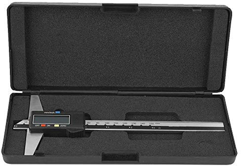 Taidda Medidor de profundidad, Calibrador digital Vernier 0-150 mm 0.01 mm Herramienta de medición de alta precisión Acero inoxidable Medidor digital de profundidad Vernier