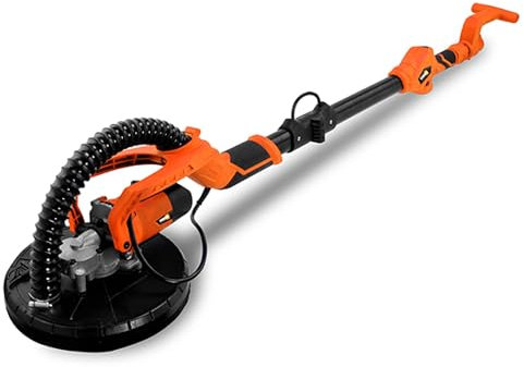 FEIDER FPG720S - Trockenbauschleifer 750W - Wand- & Deckenschleifer - Schleifgiraffe 225mm - Langhalsschleifer 6 Geschwindigkeiten - Staubsaugeradapter - Teleskopstange 110-180cm - Profi-Werkzeug