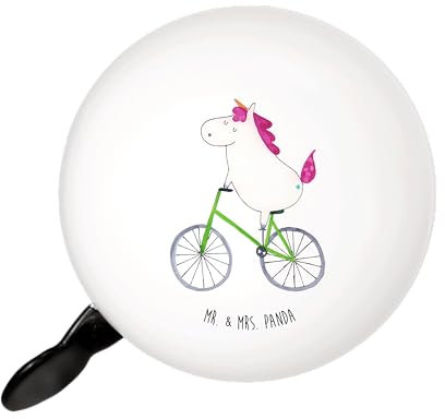 Mr. & Mrs. Panda Fahrradklingel Einhorn Radfahrer - Geschenk, Glocke Fahrrad, Fahrradklingeln, Radfahren, Unicorn, Einhörner, Klingel Für, Rad, Kummer, Bike