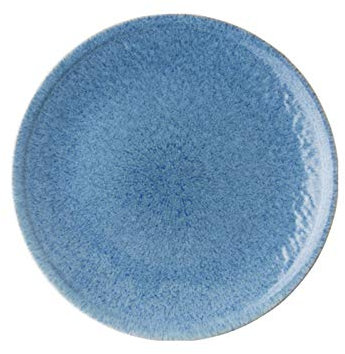 Plato de Pasta Plato de cena azul con textura delicada, placa grande adecuada for bistec, ensalada, aperitivo, placa de porcelana segura de microondas Platos Llanos ( Color : 4pack , Size : Large )