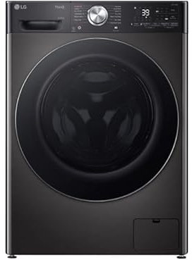 Wifi Connected 9Kg / 6Kg Washer Dryer with 1400 rpm, TurboWash™360, ThinQ, AI DD in Platinum Black