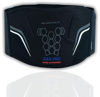 BLACKWILD Cinturón lumbar para motocicleta con protección SAS-TEC SP-T para coxis | Cinturón lumbar para moto para hombre y mujer | Cinturón lumbar para todas las actividades al aire libre (cinturón