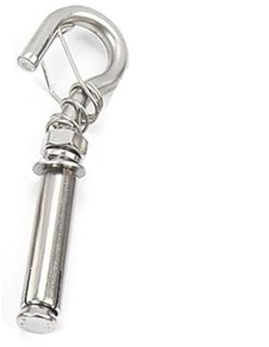 Dehnschraubenhaken 10 stücke Edelstahl M6/8/10/12 Expansion Haken Schraube Hebe Ring Kanaldeckel Mesh Mit Haken Wasser heizung Expansion Bolzen Wand Dehnschraube (Size : C4, Color : M6)