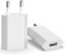 (2 Packs) Chargeur USB Adaptateur de Prise Universel (5W 5V 1A) adapté aux Voyages compatibilité avec iPhone Apple Samsung Galaxy Pixel Nexus Huawei Xiaomi HTC Sony LG - Blanc