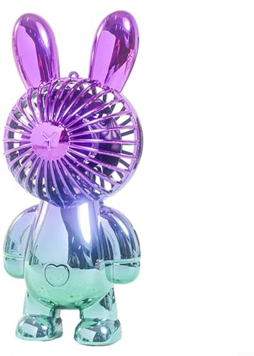 Hasaller Gradient Color Handheld Fan for MINI USB Fan Rabbit Rechargeable Portable Desk Fan Small Electric Fan Pocket Fan for Girls Kids Outdoor Travel Office(Red)