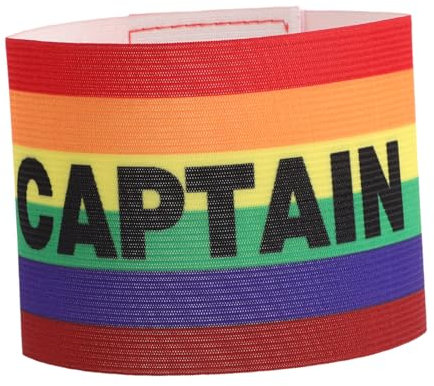 Yardwe Sportführer-armbinde Fußballkapitän-armzeichen Elastisches Armband Waschbar Und Wiederverwendbar Für Mehrere Mannschaftssportarten