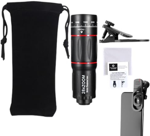 Handy-Teleobjektiv Multifunktionale tragbare Smartphone-Kamera | Mobiltelefon Handy-Kamera-Zubehör für Reisen, Outdoor, Wildtiere, Sport, Konzerte, Landschaften, Wandern, entfernte