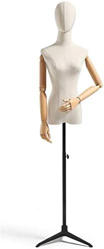 SHANYAYALI Schaufensterpuppen weibliche Büste Modell weibliche Kleidung Geschäft Fenster Schaufensterpuppe Modell Rack Hochzeitskleid Display Ständer (B,M)
