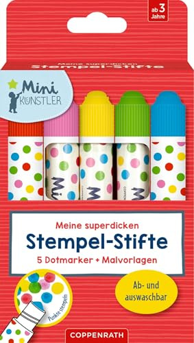 Meine superdicken Stempel-Stifte: 5 Dotmarker plus Malvorlagen